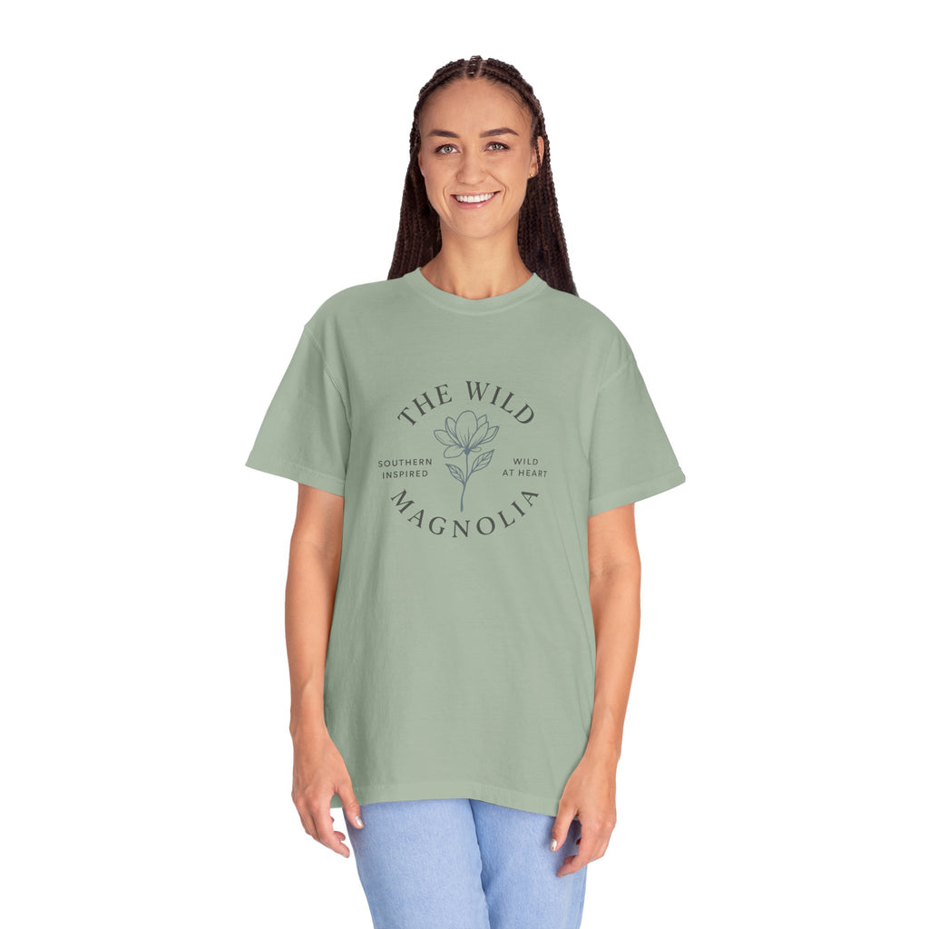 Wild Magnolia Logo Comfort Colors T-Shirt | Southern Inspired Unisex Classic Tee