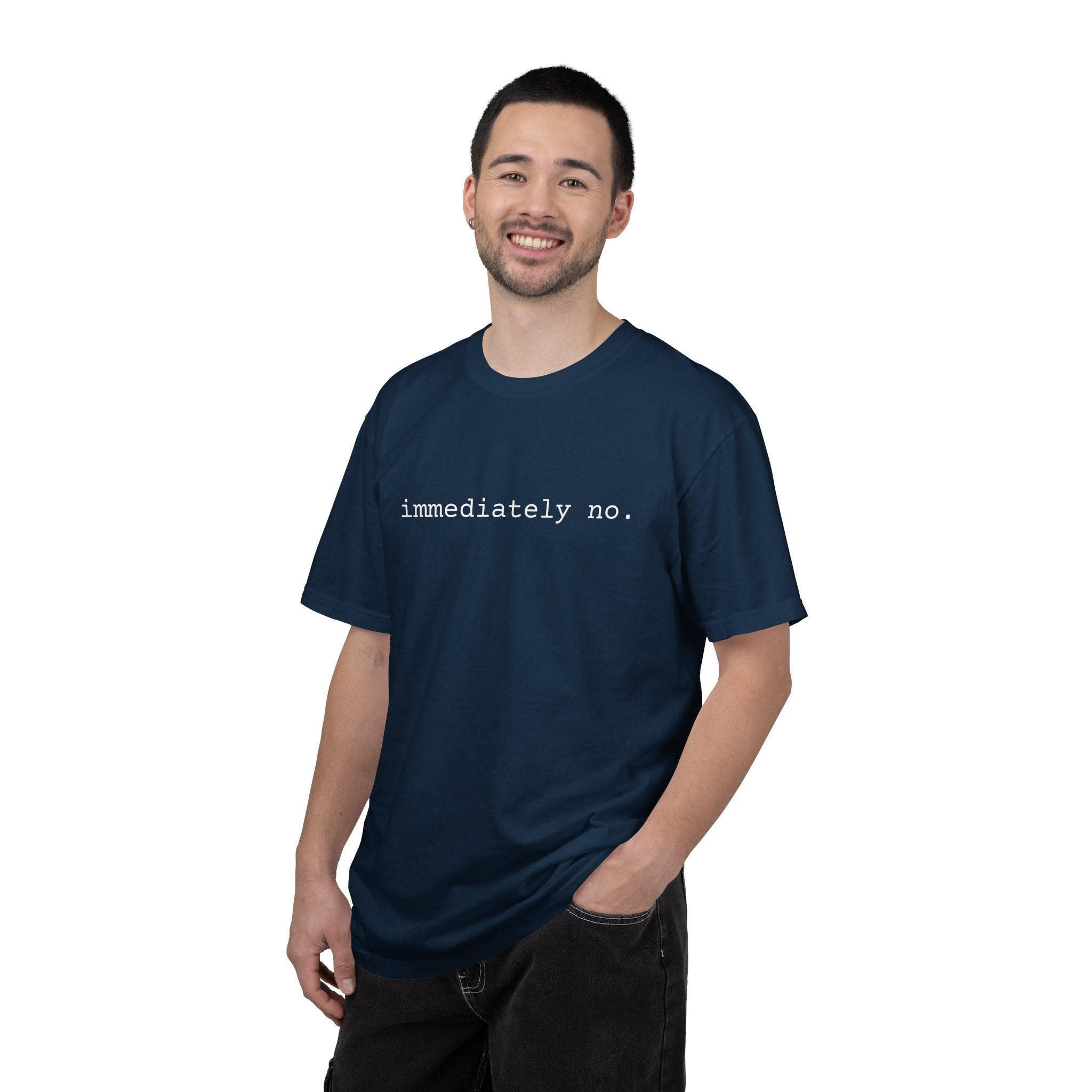 Immediately No Shirt | Funny Introvert Tee | Comfort Colors 1717 | Spicy Quote T-Shirt | Minimal Graphic Tee