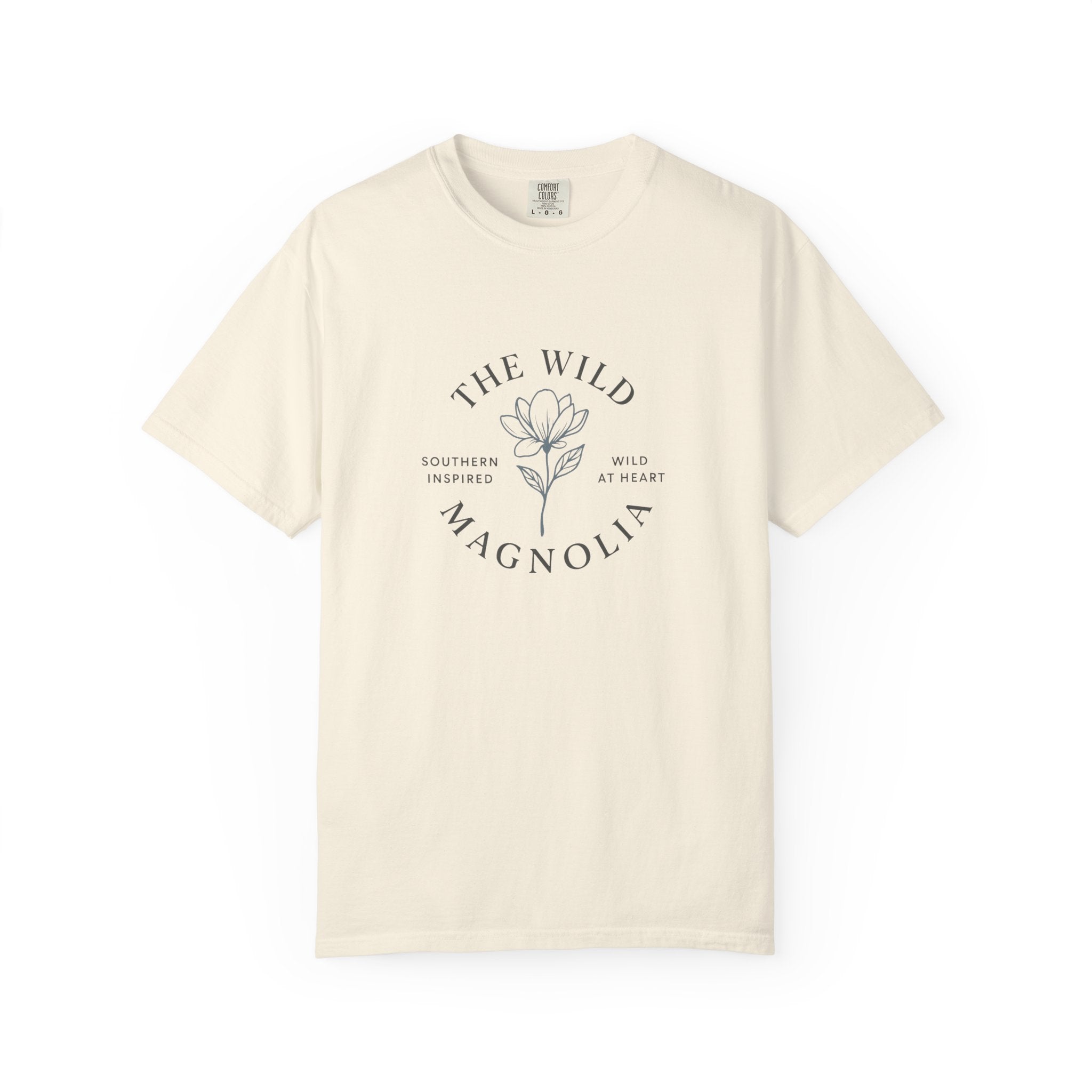 Wild Magnolia Logo Comfort Colors T-Shirt | Southern Inspired Unisex Classic Tee