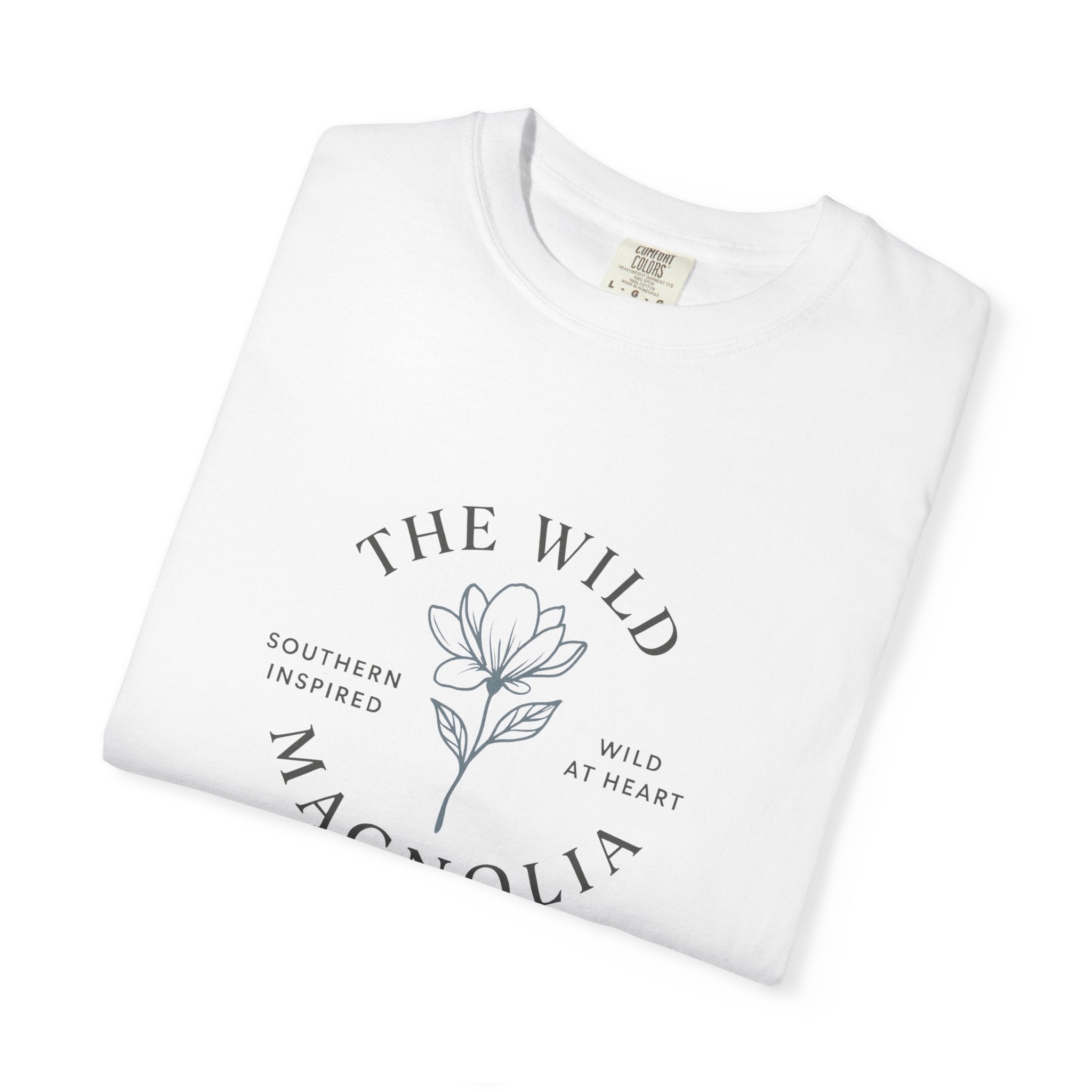 Wild Magnolia Logo Comfort Colors T-Shirt | Southern Inspired Unisex Classic Tee