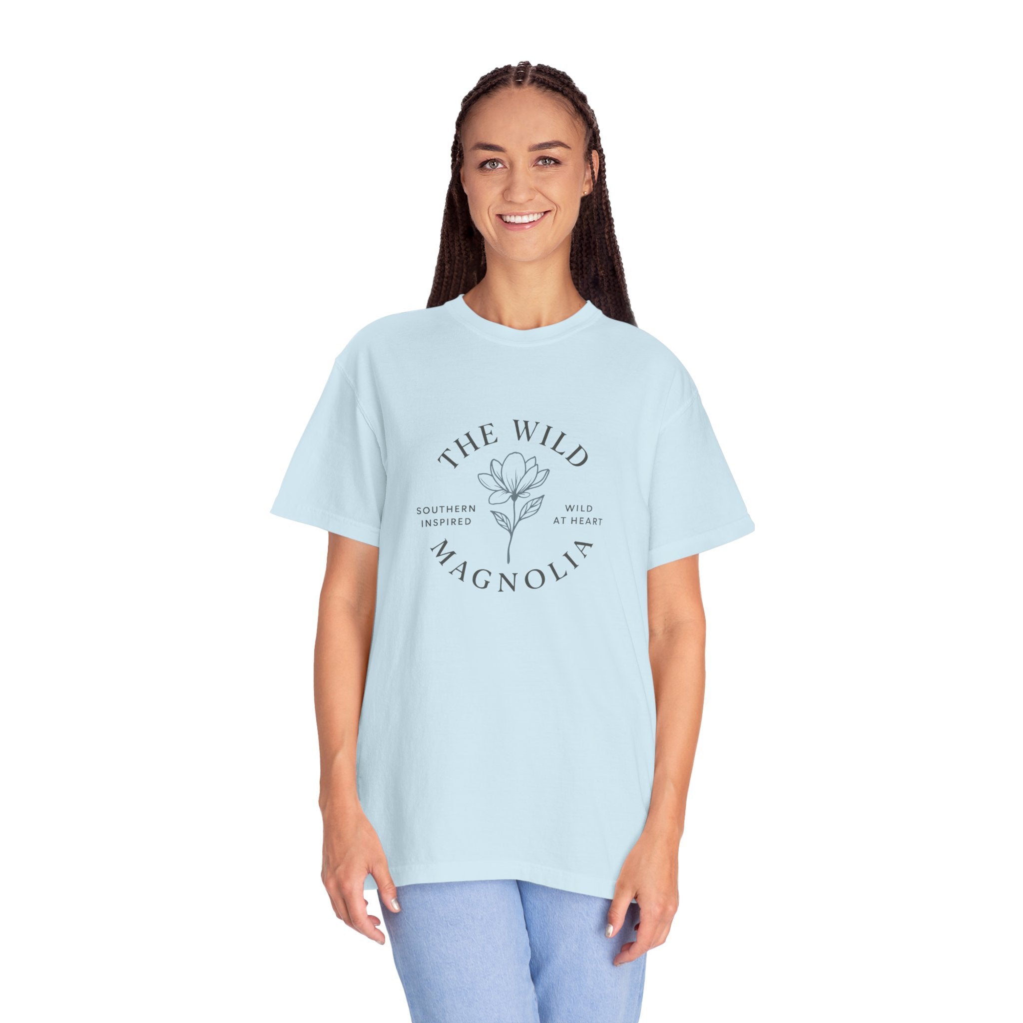 Wild Magnolia Logo Comfort Colors T-Shirt | Southern Inspired Unisex Classic Tee