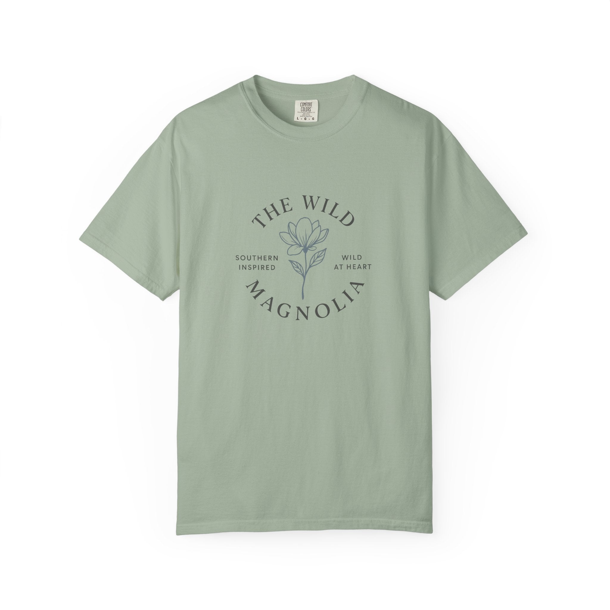 Wild Magnolia Logo Comfort Colors T-Shirt | Southern Inspired Unisex Classic Tee